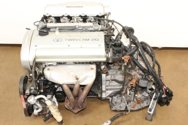 JDM Toyota Corolla Levin Motor AE11 4AGE Silver Top 1.6L Twin Cam 20 Valve Engine Automatic Transmission